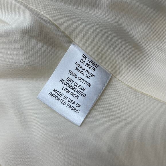 Nili Lotan Don Pinstripe One Button Blazer Jacket Natural Size 0 - Picture 11 of 12